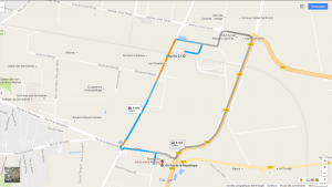 itinéraire en voiture